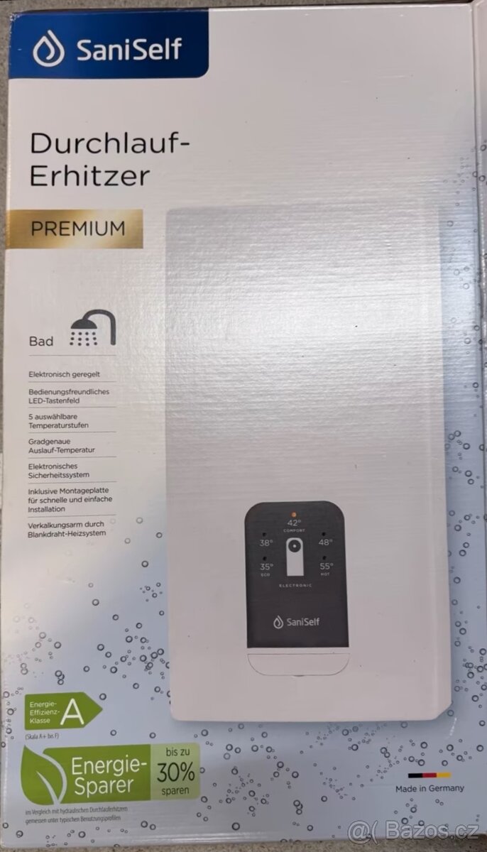 průtokový ohřívač SaniSelf Premium Nový - 3