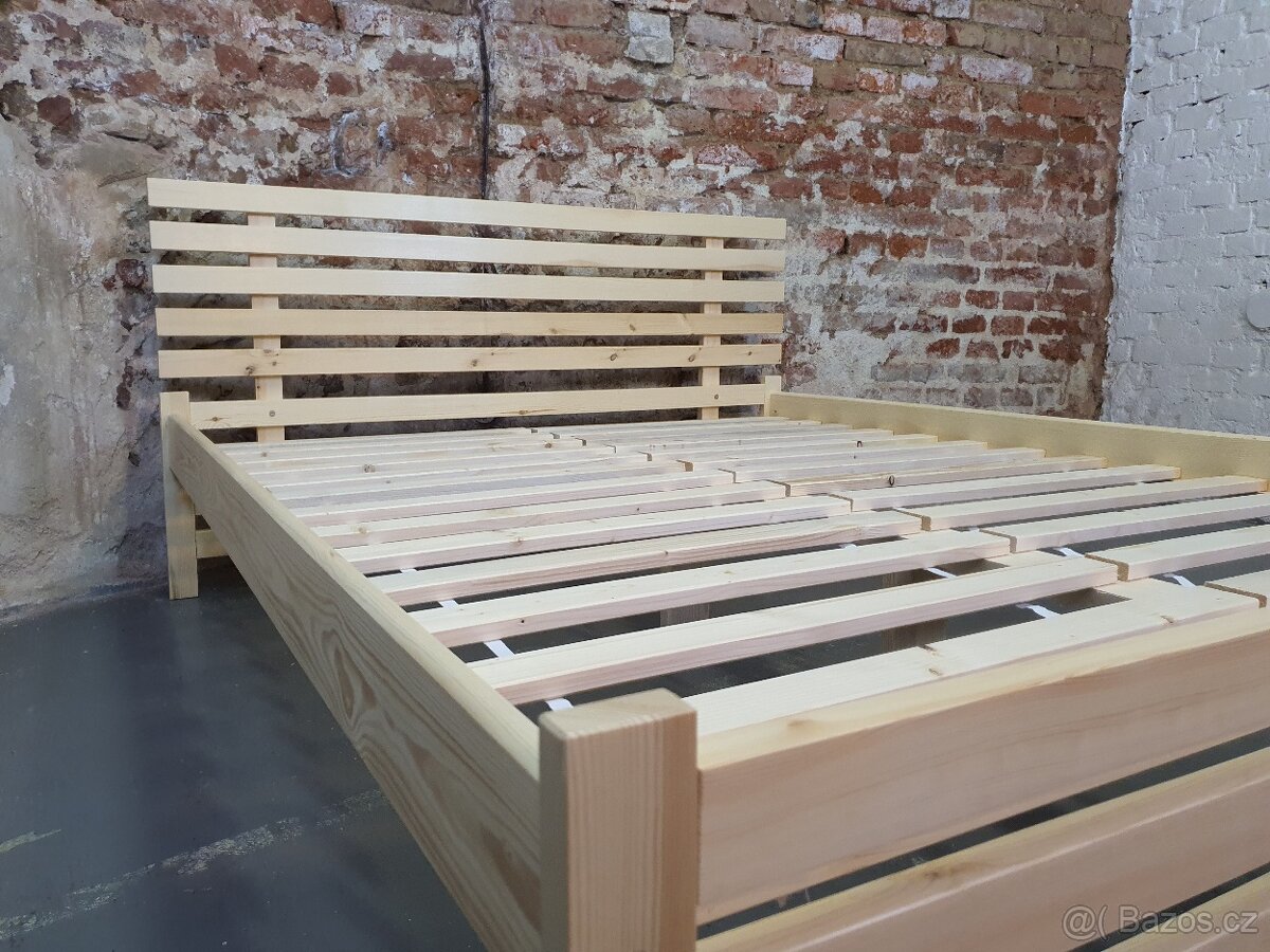 Manželská postel 180x200 s roštem - 3