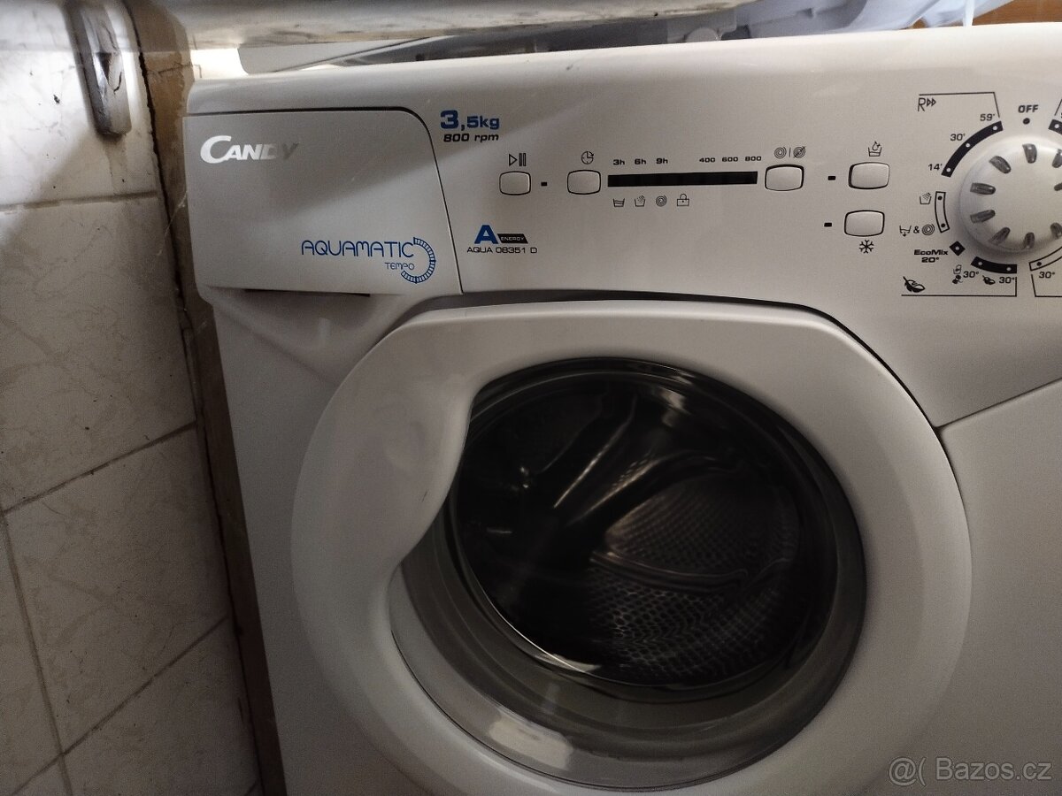 Prodám plně funkční MALOU pračku zn. zn.CANDY-3,5KG-DOVEZU- - 3