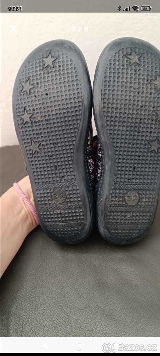 Dívčí balerínkové papuče 32 - 3