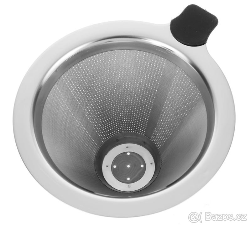 Dripper (silikon) s nerez. filtrem (nový) - 3