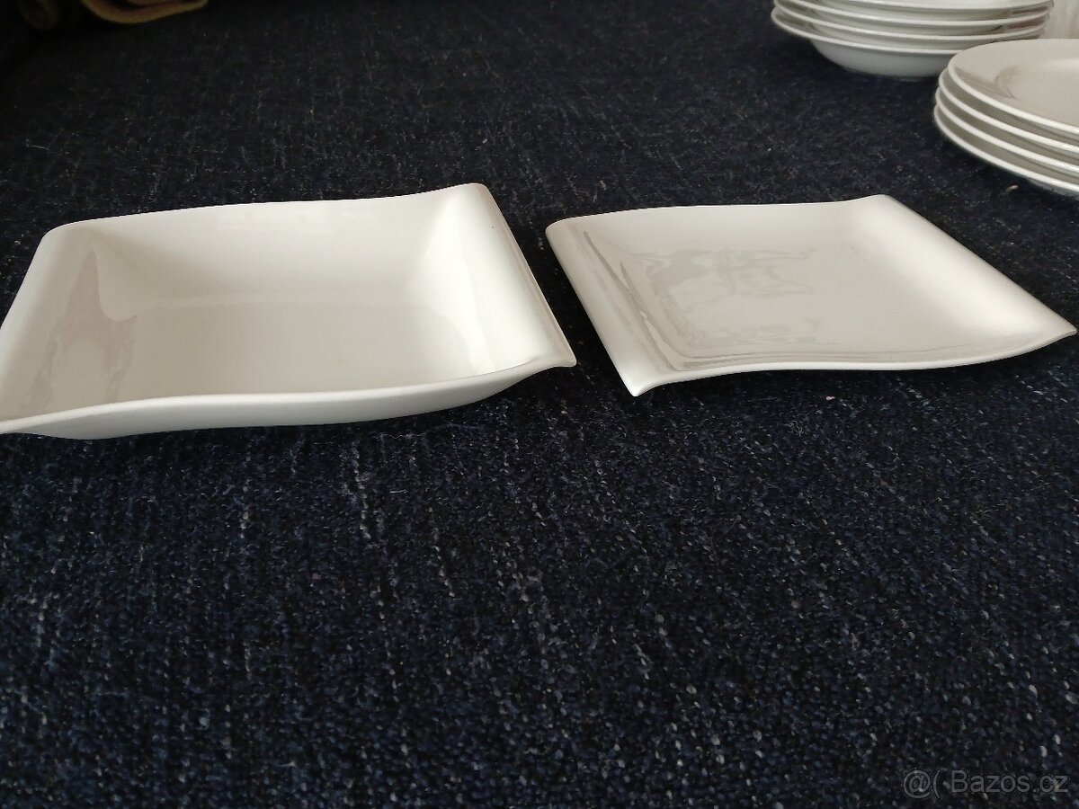 Prodám sady talířů (bílá) - celkem 21 ks - 3