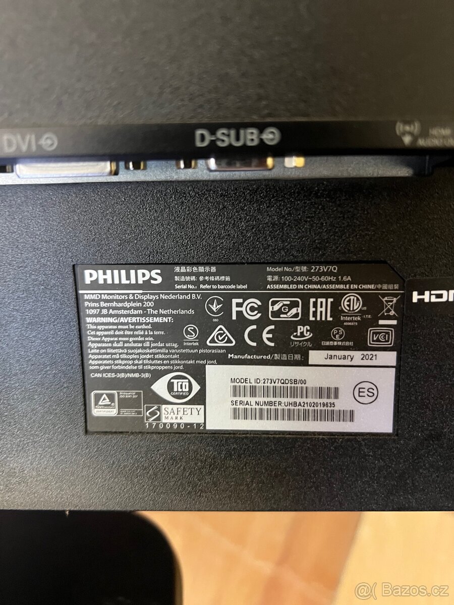 PHILIPS 273V7Q – 27” Full HD monitor (7 ks) - 3