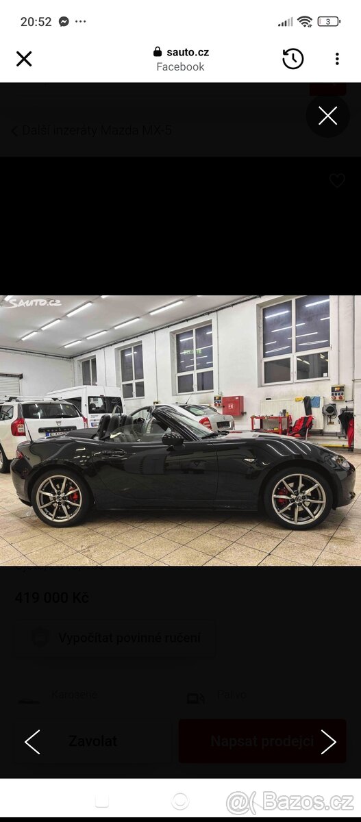 Mazda MX-5, 2.0i, Záruka na převodovku - 3