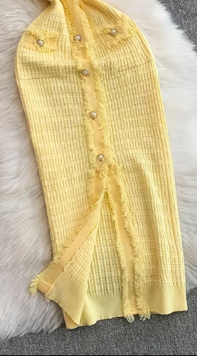 Luxusní nádherné pletené šaty - 3