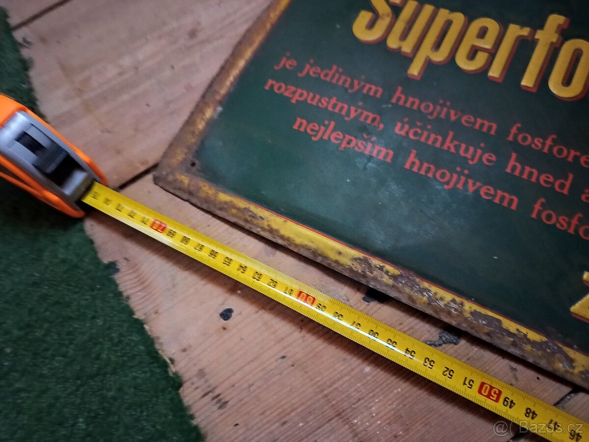 STARÁ PLECHOVÁ CEDULE - 3