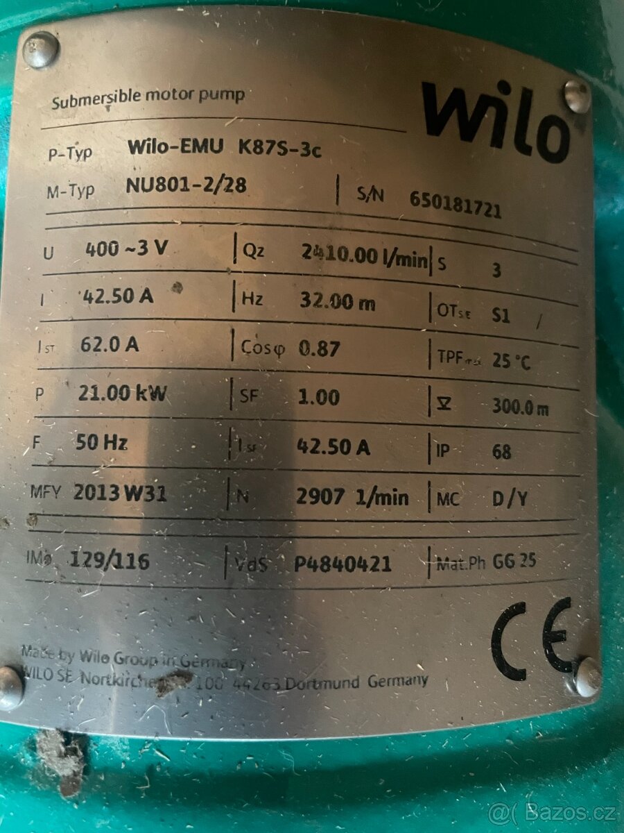 Wilo EMU K87S-3C Ponorní čerpadlo - 3