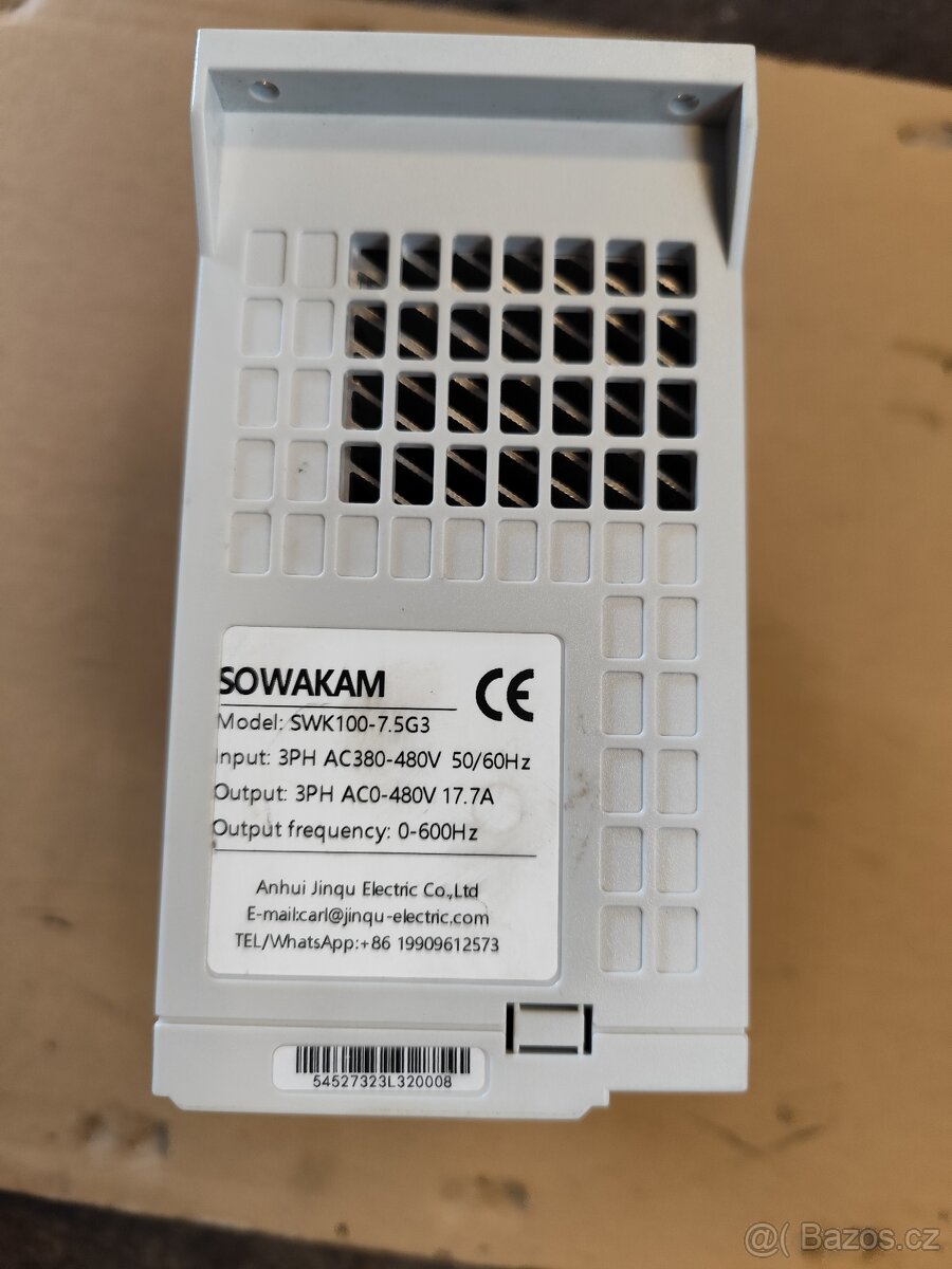 Frekvenční měnič 7,5 kW - 3