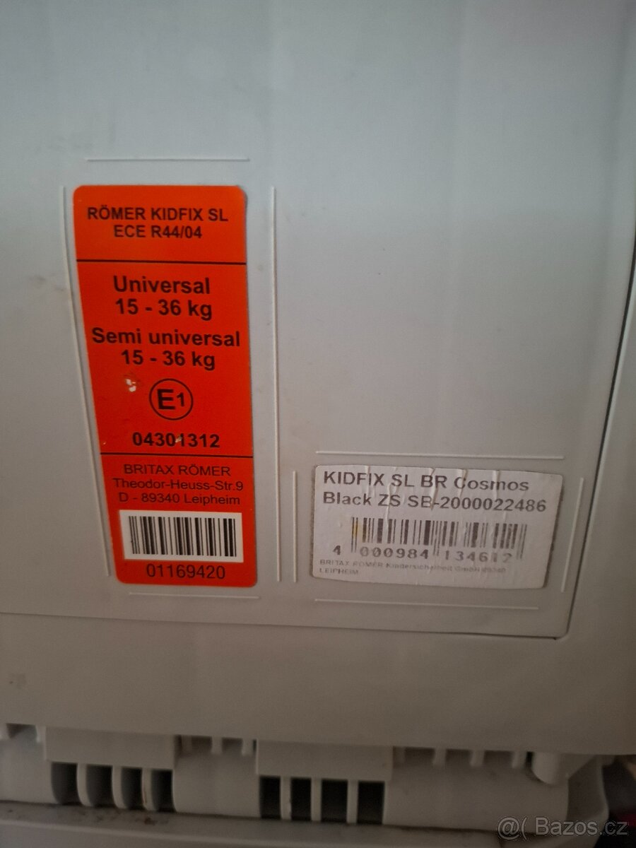 Autosedačka Romer Kidfix SL 15-36kg - 3