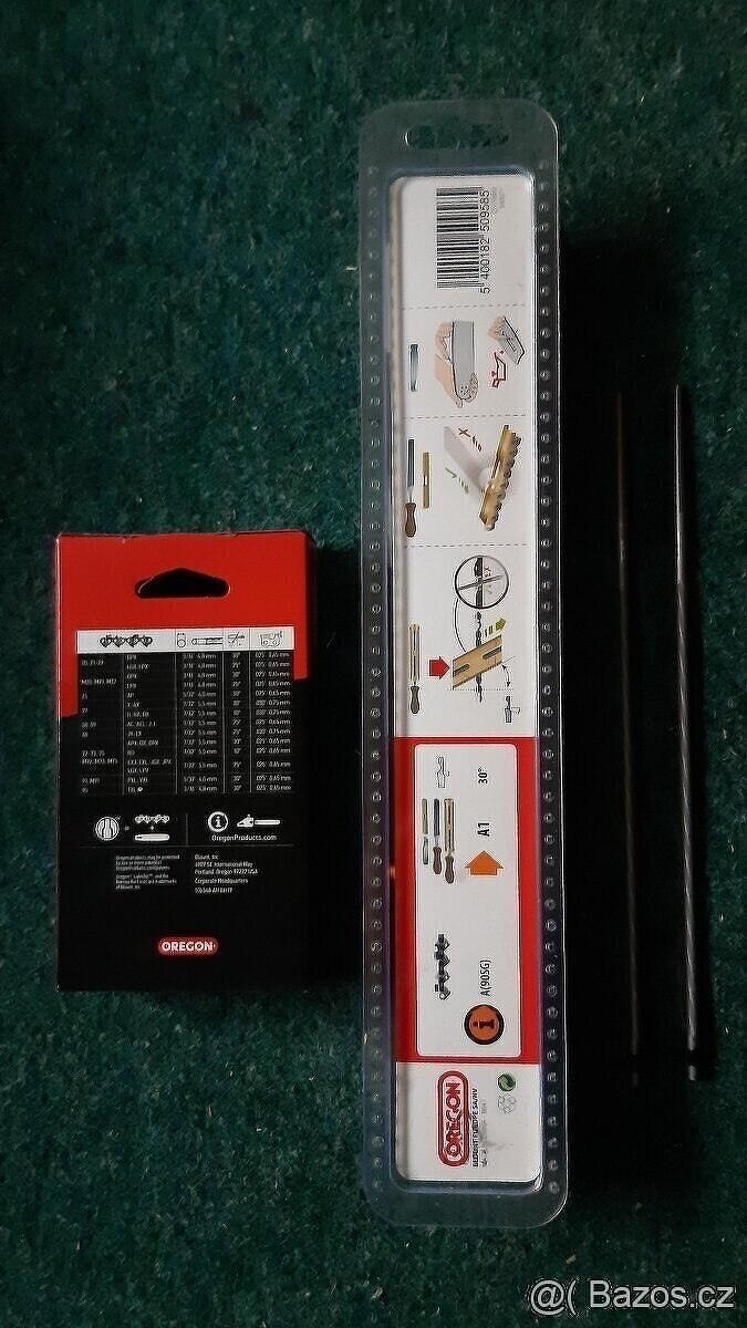 SADA PILOVÉHO ŘETĚZU OREGON A ŠABLONY NA OSTŘENÍ - 3