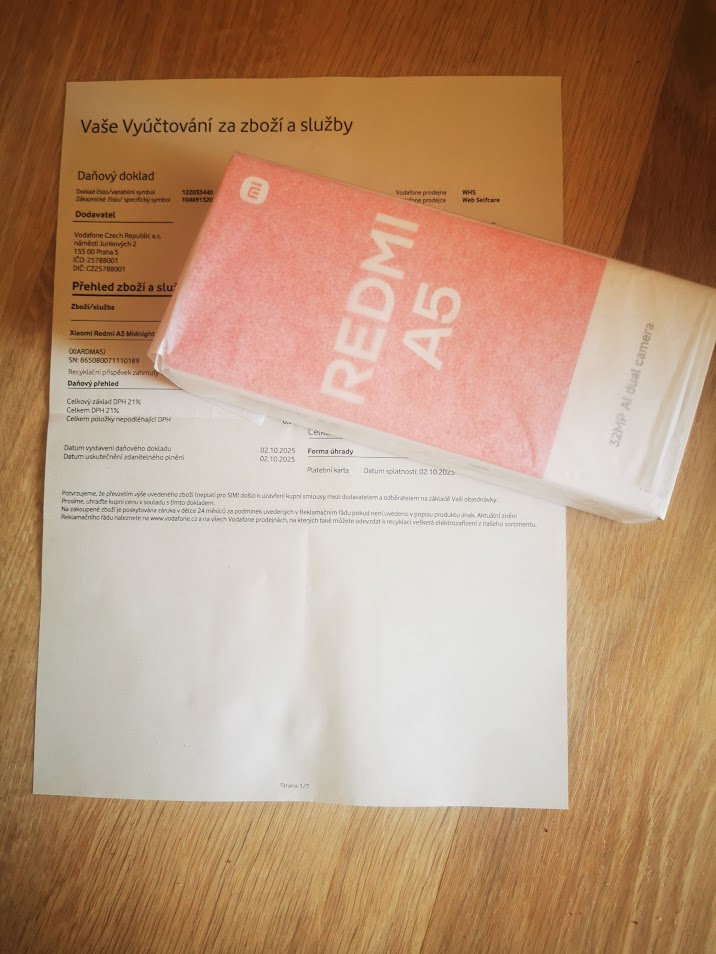 Xiaomi Redmi A5 - nový, nerozbalený, se zárukou 24 měsíců - 3