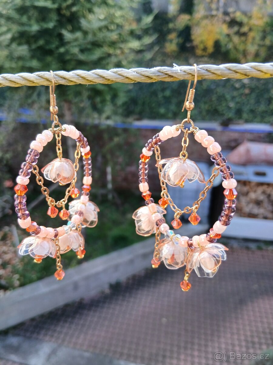 Náušnice kruhové bižuterie - 3