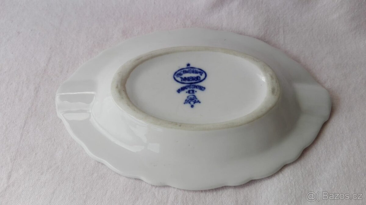 Cibulák 2 druhy popelníků + šperkovnice 1Tř staré značení - 3