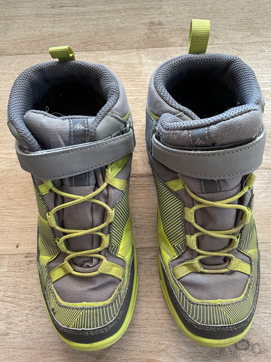 Nepromokavé turistické boty z Decathlonu, vel. 33 a 34 - 3