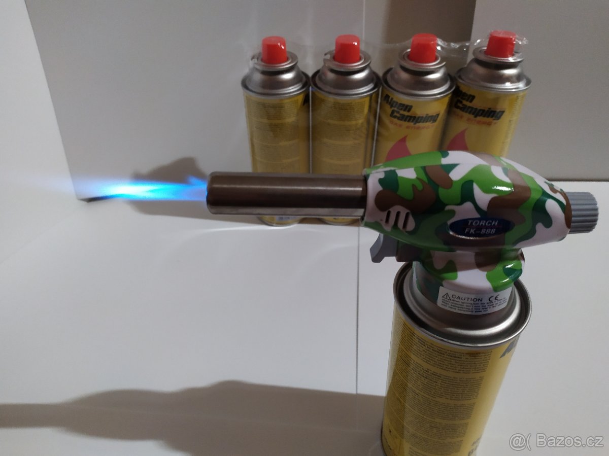 Plynový hořák a 4 kartuše sada - 3