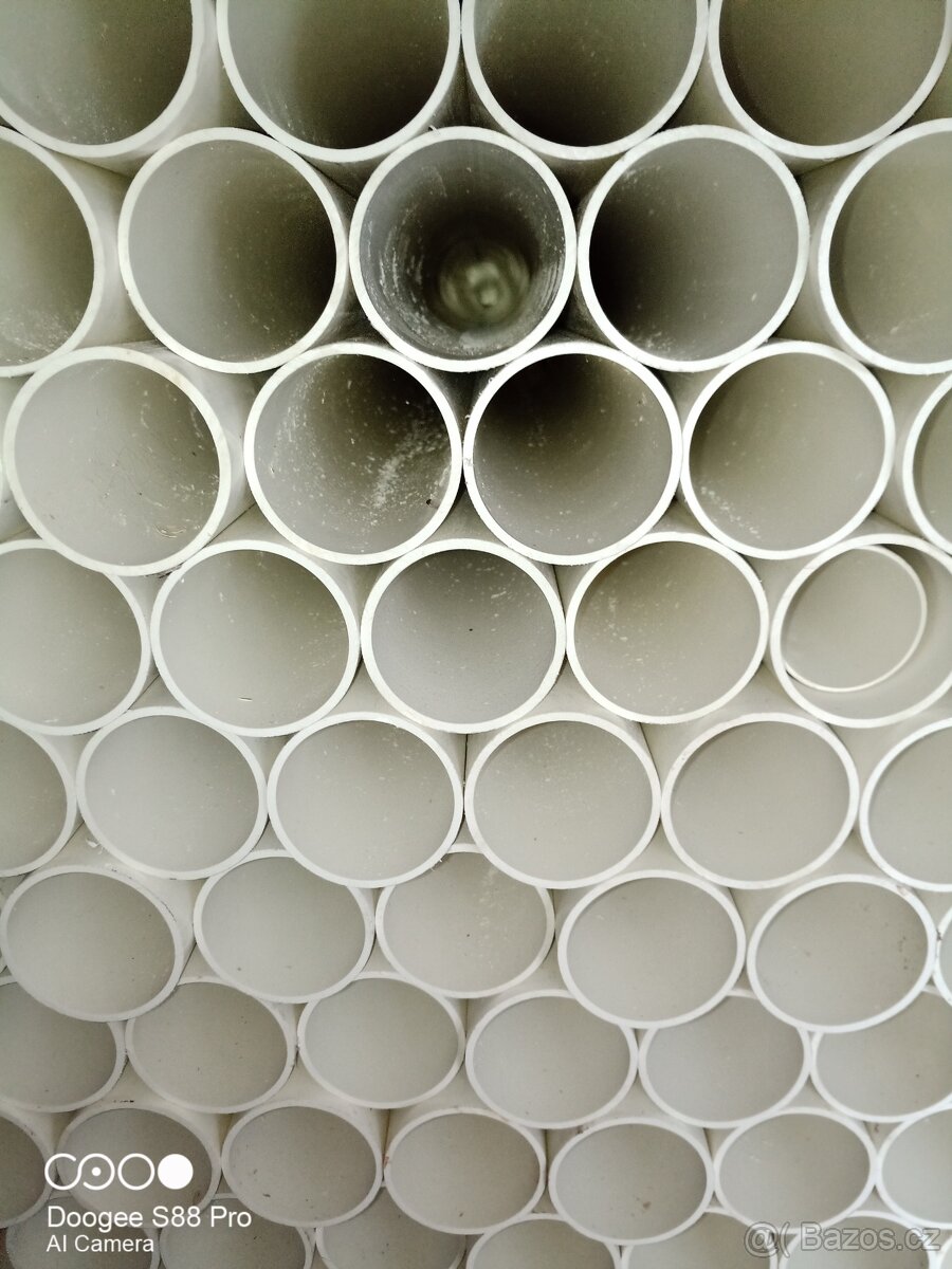 PVC potrubí, vzduchové, bazénové, průměr 63mm, délka 2,5m - 3