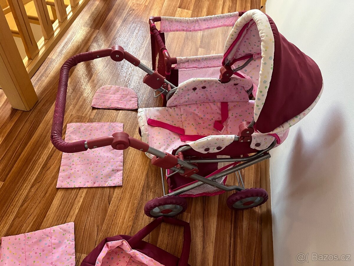 Kočárek a postýlka pro panenky - 3