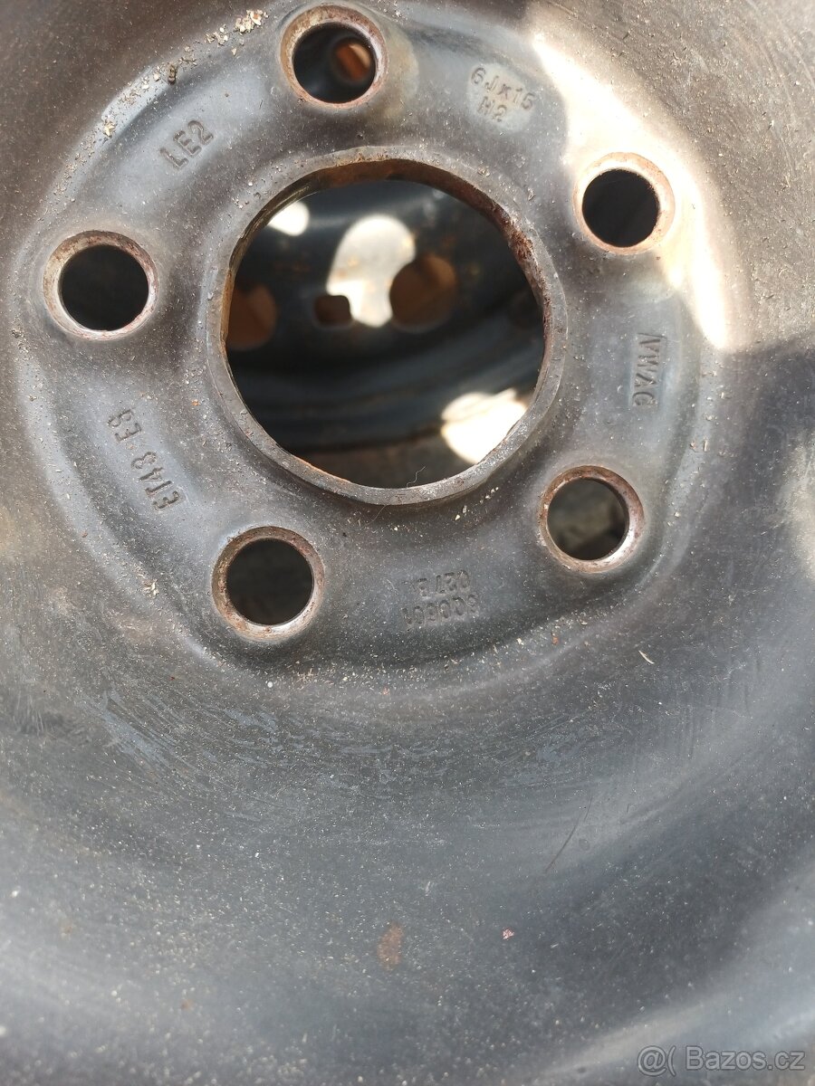 Plechový disk 6J x 15 H2 ET48 ES - 3