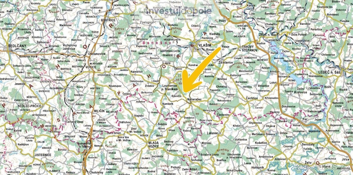 Prodej louky 3 856 m², Pravonín - Lesáky - 3