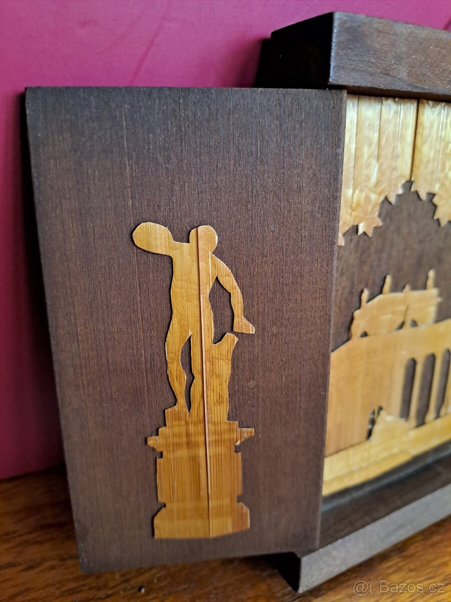 Dřevěný otevírací nástěnný obraz paláce Wilanów, Polsko - 3