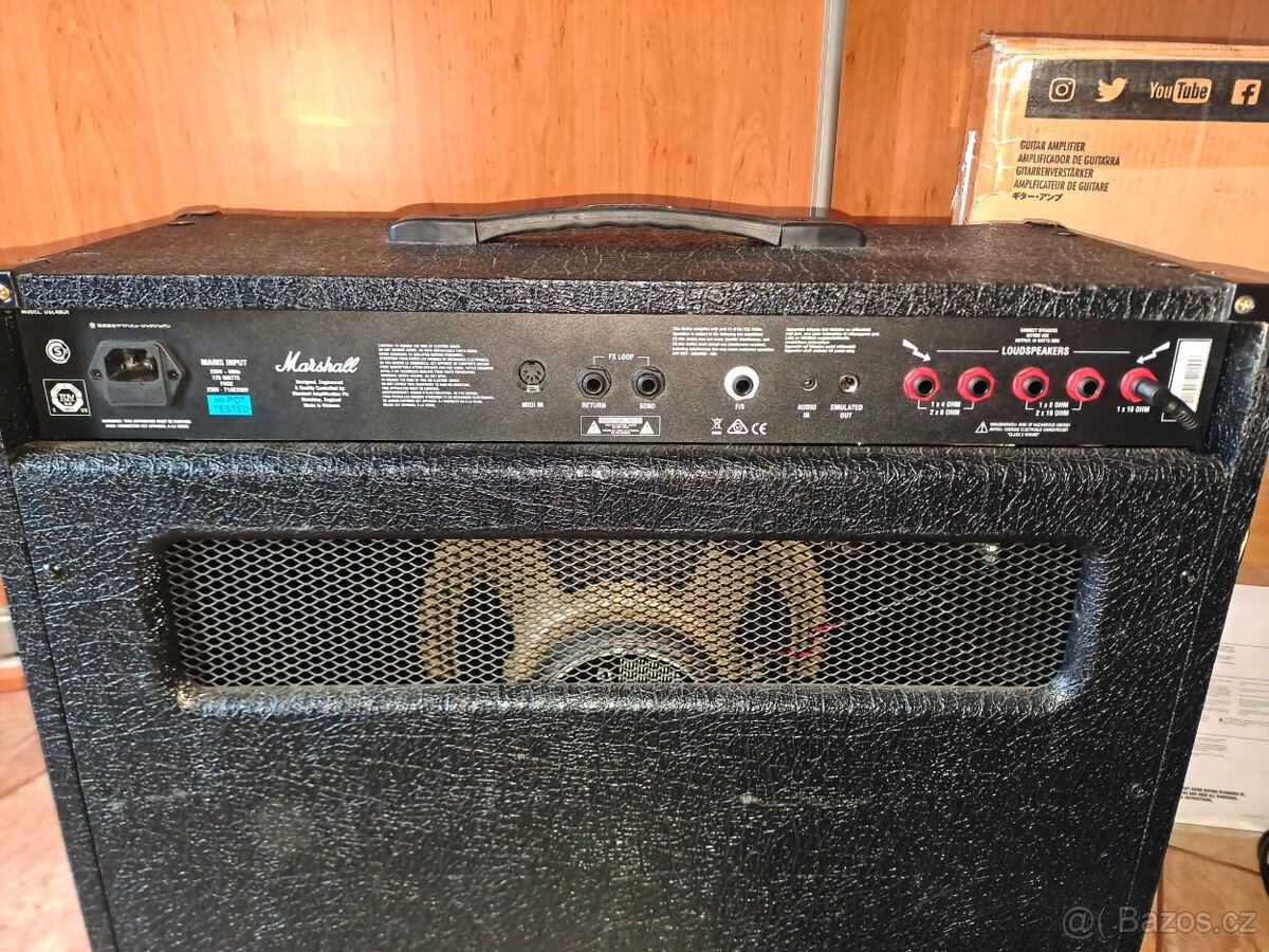 kombo Marshall DSL40CR + 6 tlačítkový MIDI Footswitch - 3