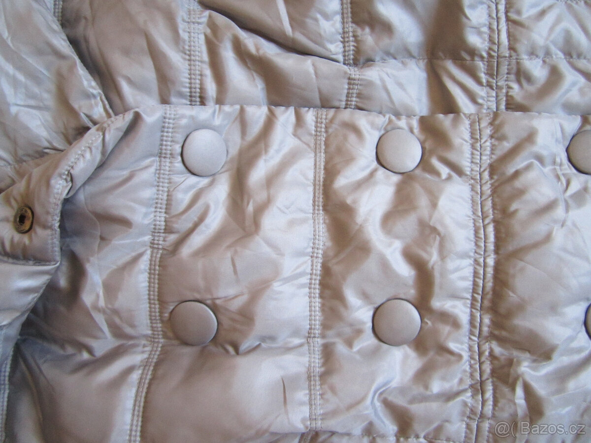 Zimní kabát italský výrobce, vel. L/40, světle šedý - 3