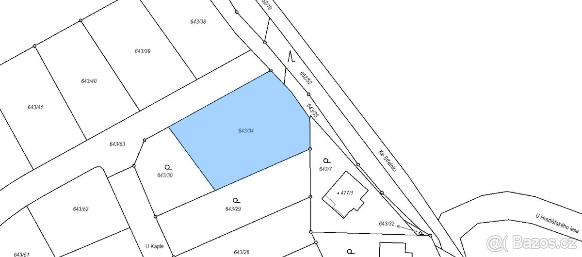 Stavební parcela Písek - Hradiště - 3