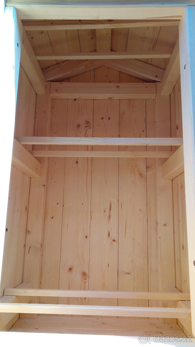 Dřevěná udírna s topeništěm, retro kování - 3