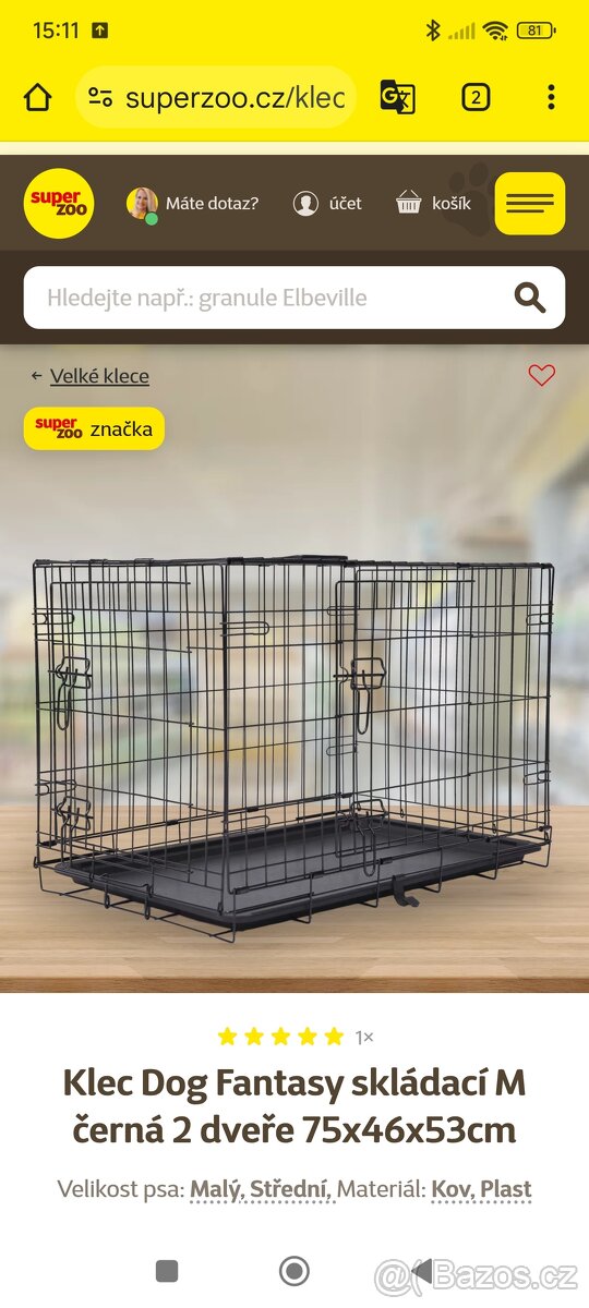 Klec na psa 75x46x53cm - 3