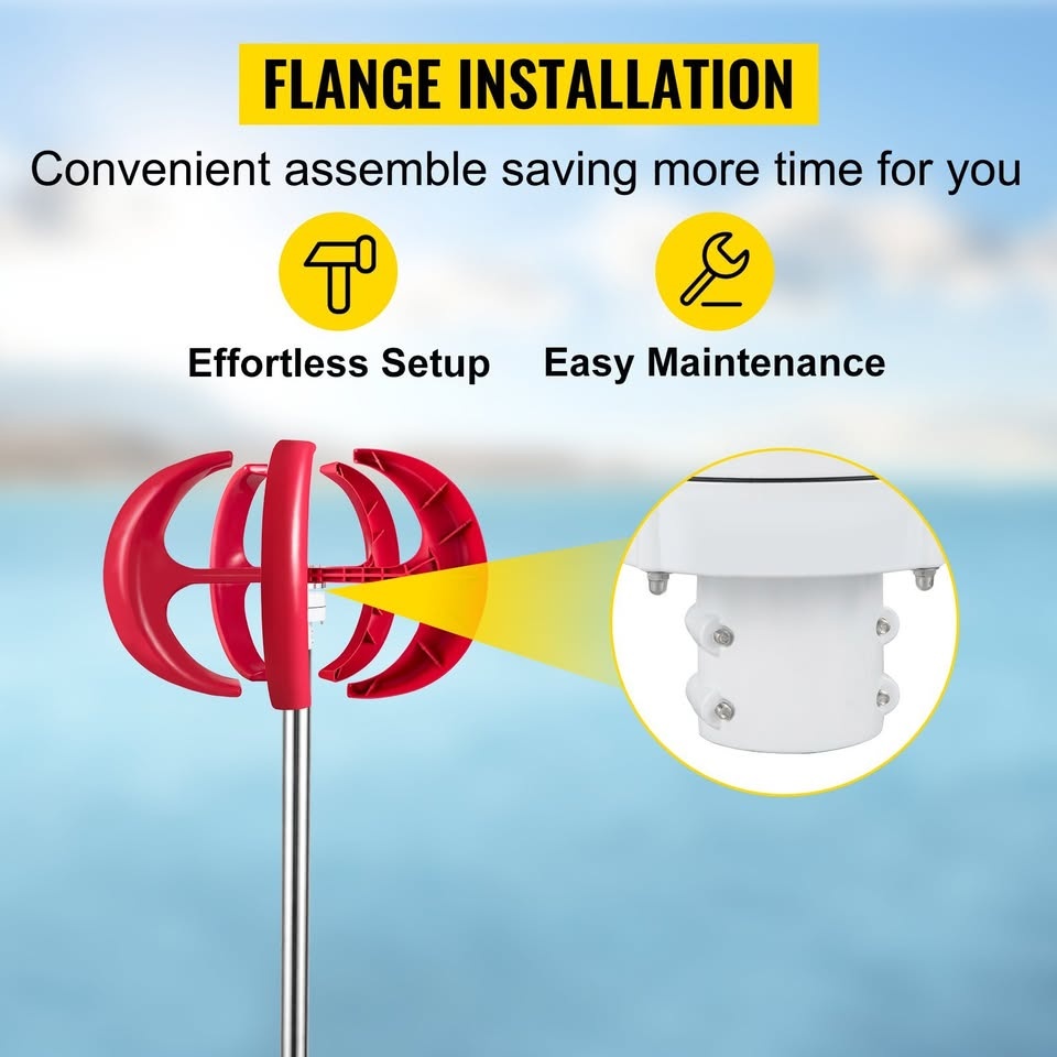 Větrná turbína Vevor 400W - 3