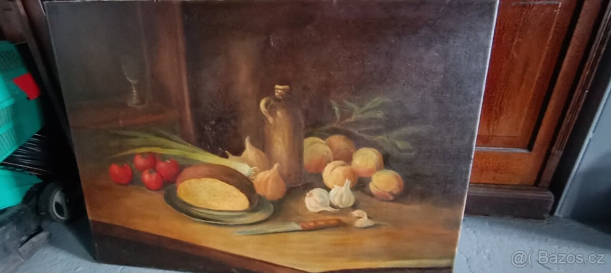 Prodám obraz, zátiší, olej - 3