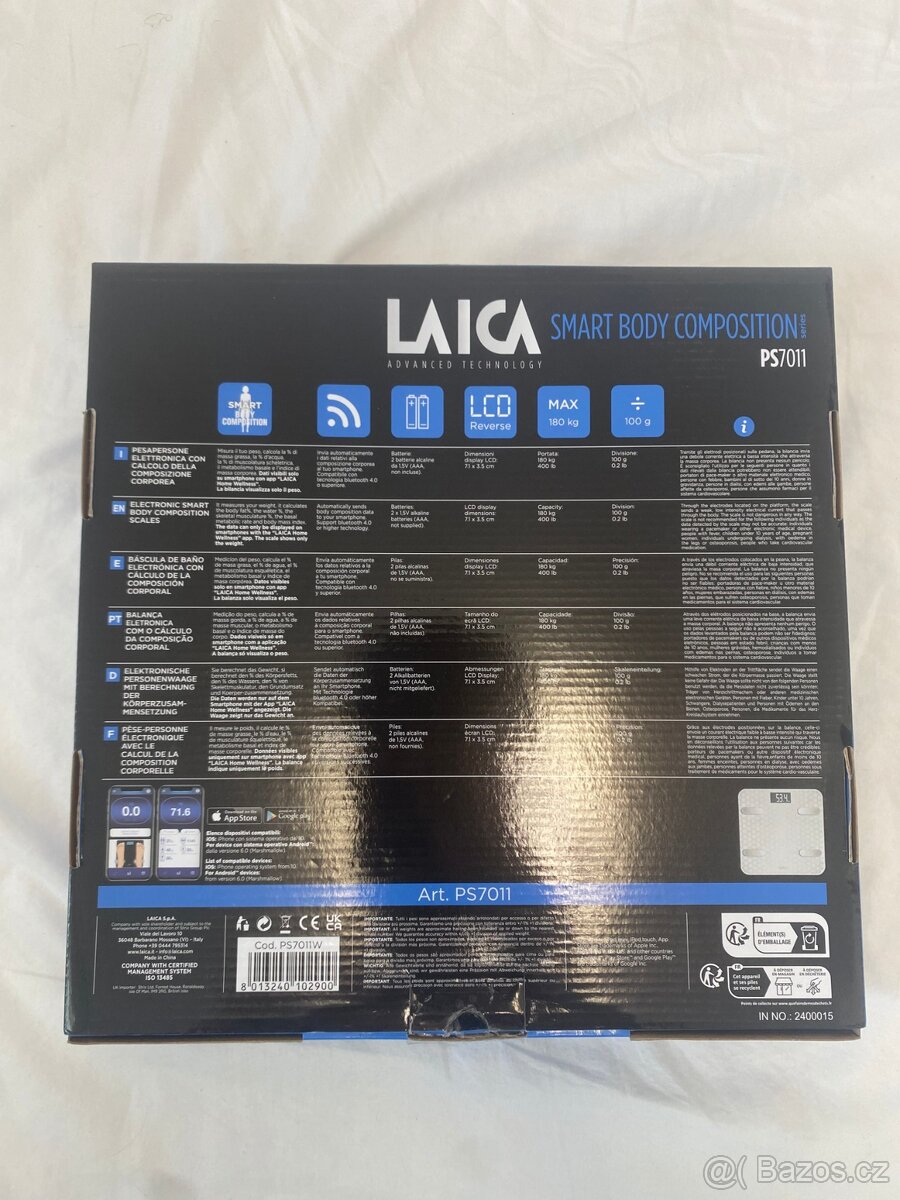 Chytrá osobní váha Laica ps7011 – Bluetooth - 3