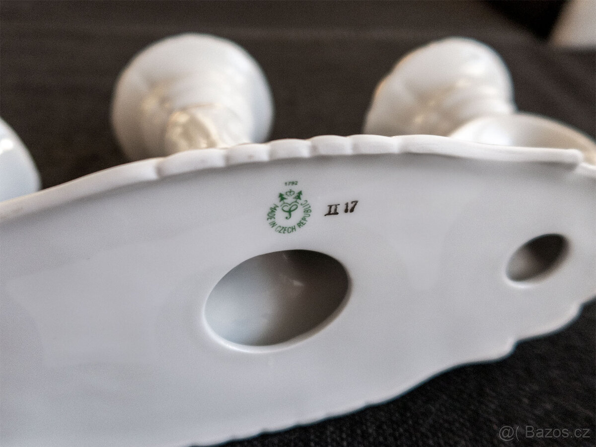 Velký porcelánový svícen - 3