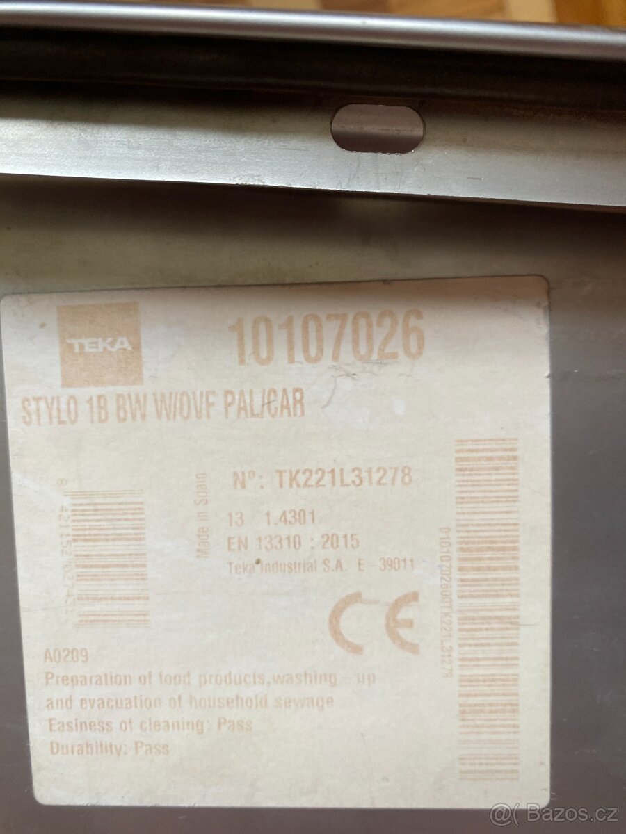 Dřez nerez TEKA STYLO 1B - 3