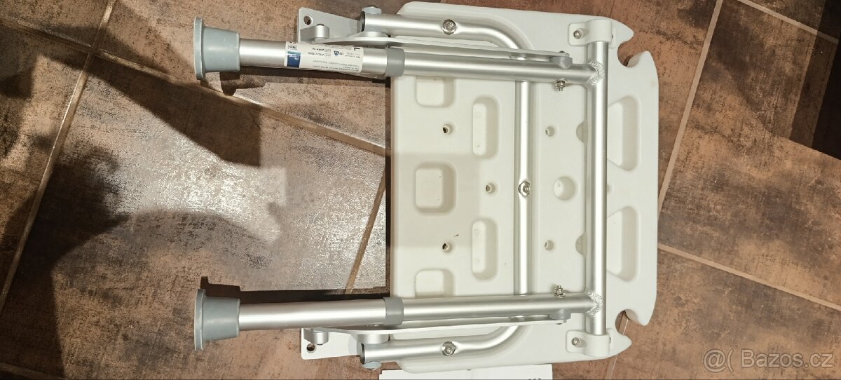 Nástěnné, skládací sedátko do sprchy - 3