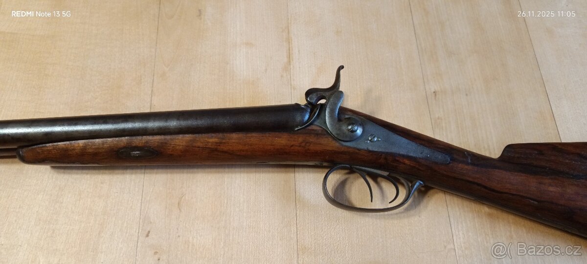 Perkusní lovecká puška v moc pěkném původním stavu. - 3