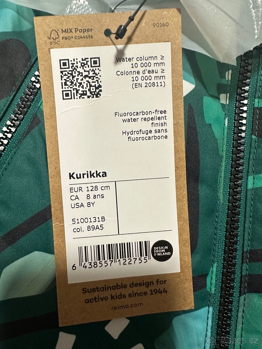 REIMA-nová zimní kombinéza, vel.128 - 3