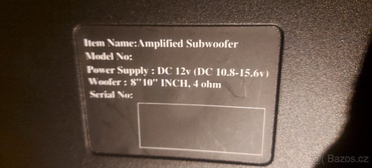 300w autosubwoofer - 3