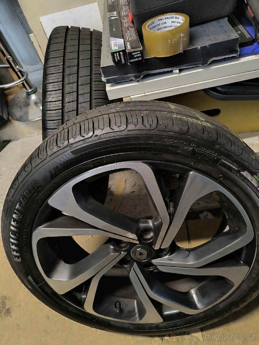 ALU kola Renault Scénic 5x114,3 r20 Originál,pneu 99%+TPMS - 3