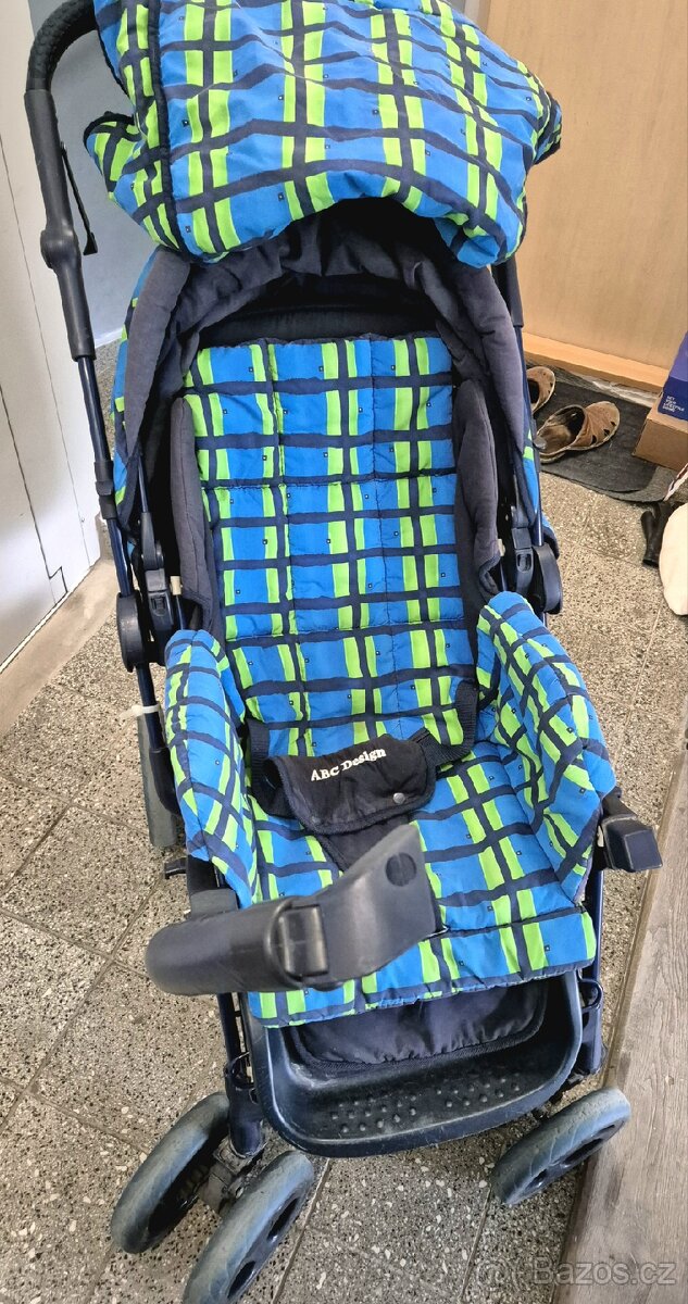 Kočárek ABC Design s košíkem, pěnová kolečka - 3