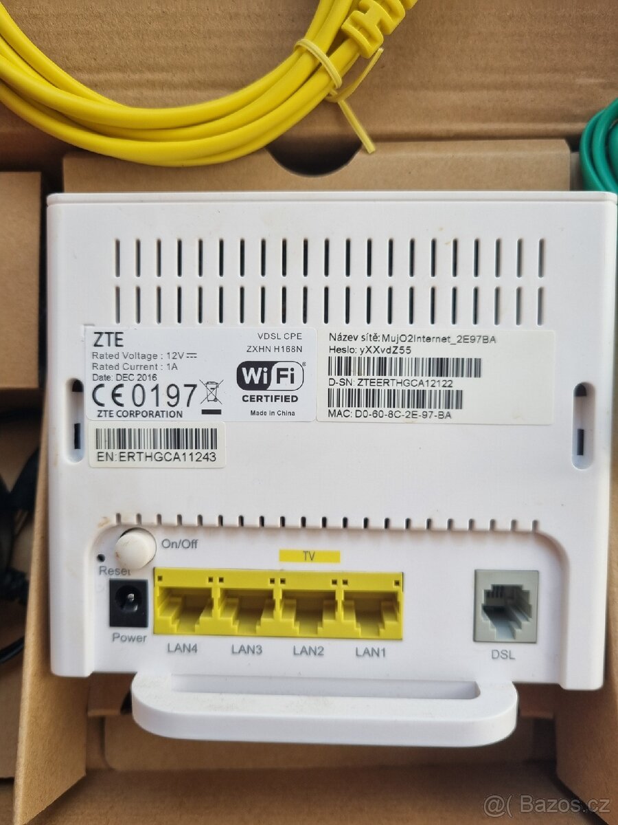 O2 modem Wifi VDSL ZTE H 168N ,jako nove - 3