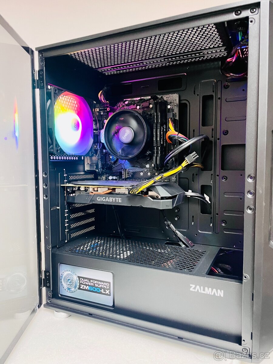 Herní PC: AMD Ryzen 3600/ 32GB/ RTX 2060S 8GB/ WIN11/ Záruka - 3