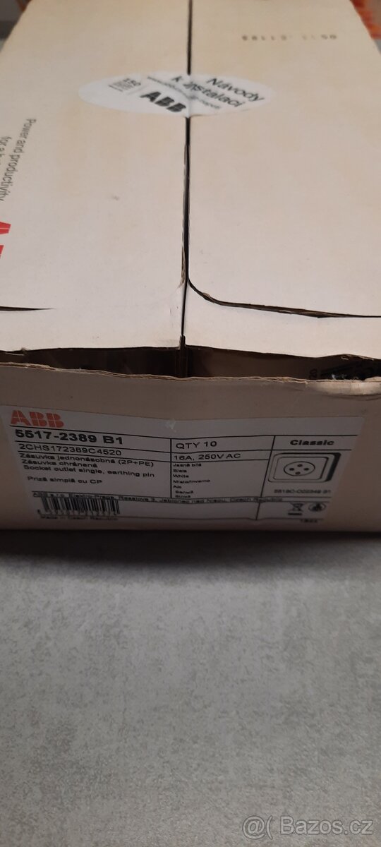 Zasuvky nové ABB bílé - 3