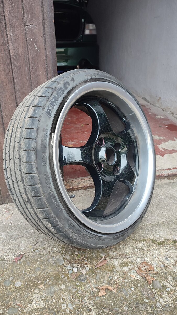 Alu disky Borbet T R17 4x114,3, nove pneu - 3
