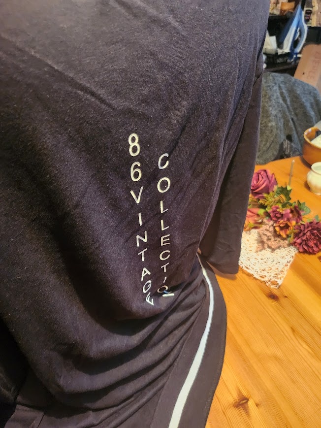 Sytě černá dlouhá tunika s aplikací - 3