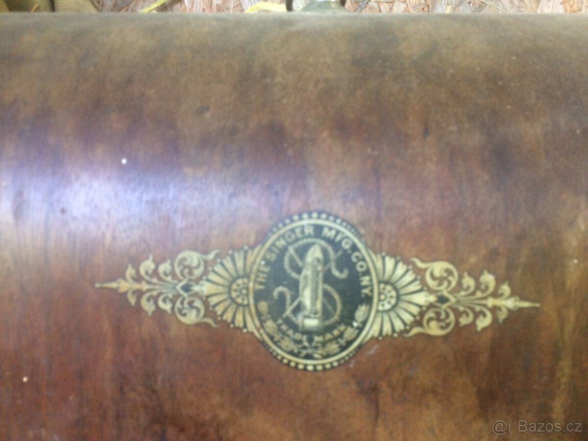 Starožitný šicí šlapací stroj SINGER - 3