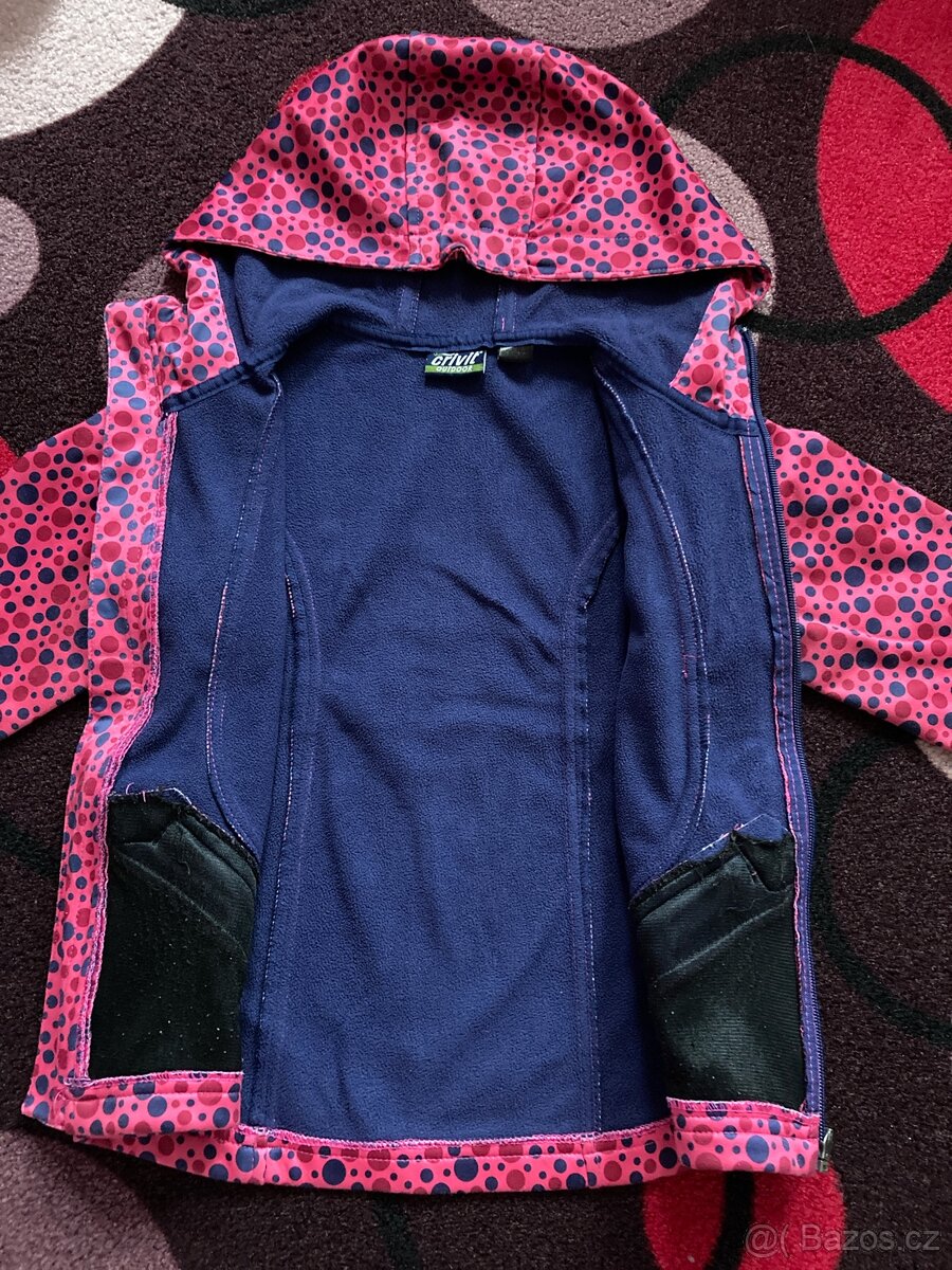 Růžová dívčí softshellová bunda Crivit - SLEVA - 3