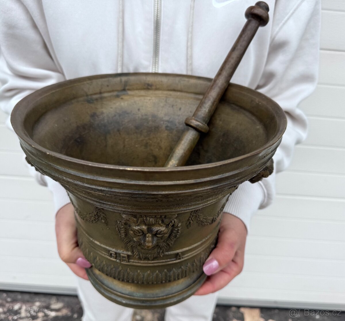 HMOŽDÍŘ BRONZ OBR UNIKÁT 13,6 kg těžký NÁDHERNÝ A JEDINEČNÝ - 3