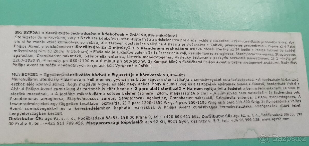 Sterilizátor do mikrovlnné trouby - 3