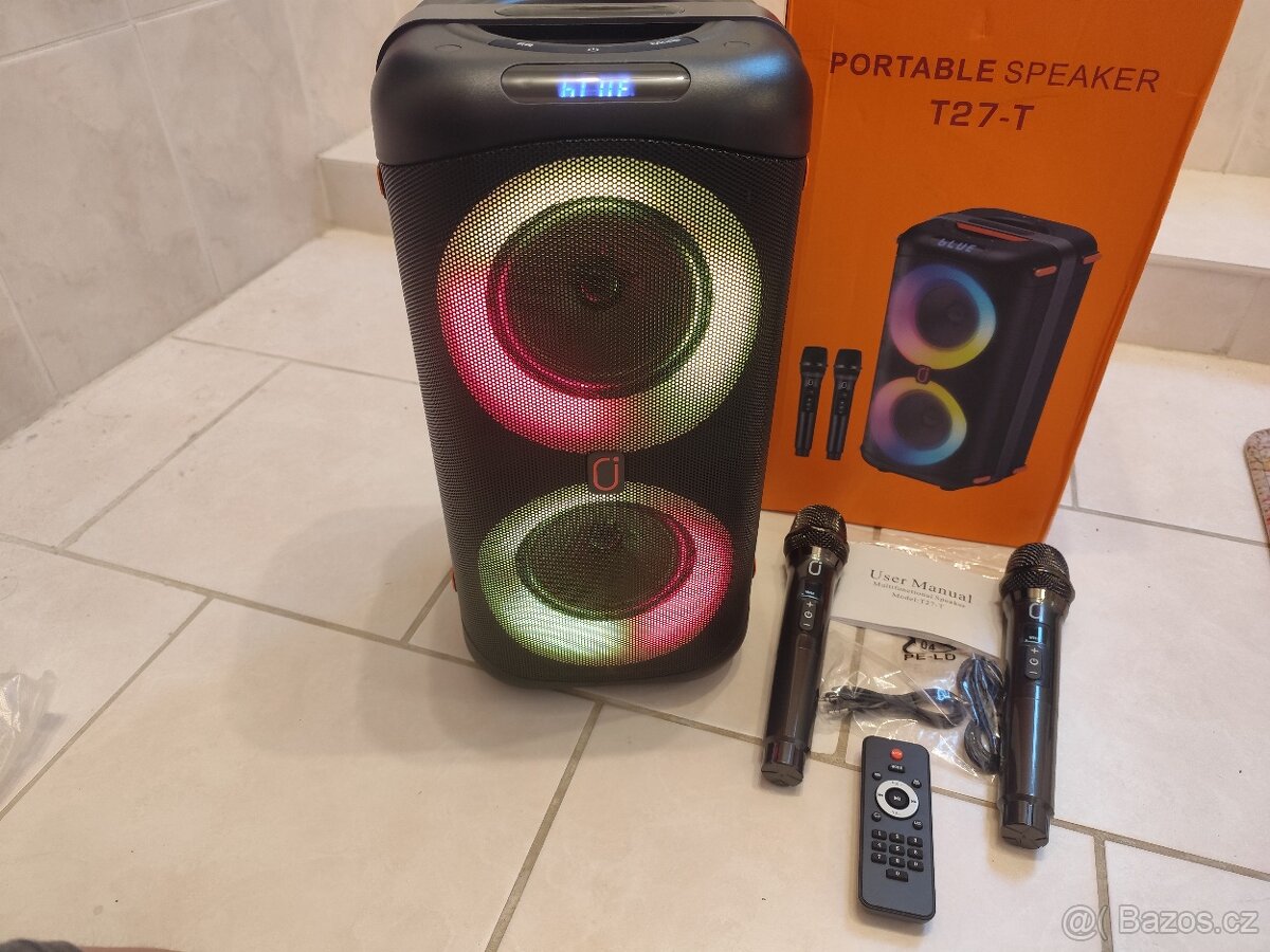 Prodám párty reprobox s dvěma bezdrátovými mikrofony - 3